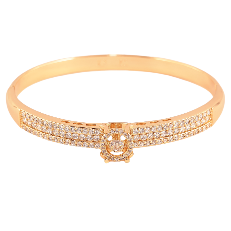 Браслет Xuping цвет Позолота 18K "Инкрустация кристаллами" ø 6см фото №15