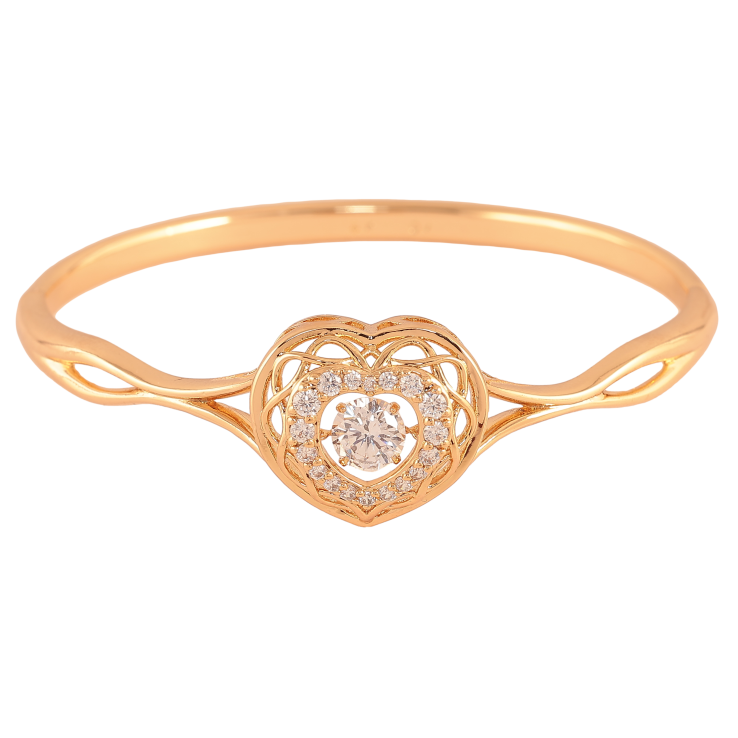 Браслет Xuping колір Позолота 18K "Серце з "танцюючим кристалом" ø 5,7см фото №7 Браслет Xuping колір Позолота 18K "Серце з "танцюючим кристалом" ø 5,7см фото №7