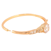 Браслет Xuping цвет Позолота 18K "Изысканный орнамент с кристаллами" ø 6см фото №4