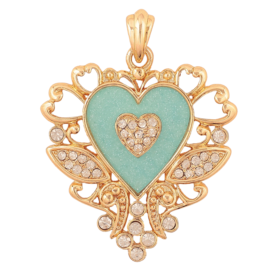 Кулон Fallon колір Позолота 18K "Серце" для ланцюжка до 6мм фото №1