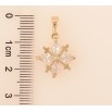 Кулон Xuping колір Позолота 18K "Кристальна квіточка" для ланцюжка до 6мм фото №2
