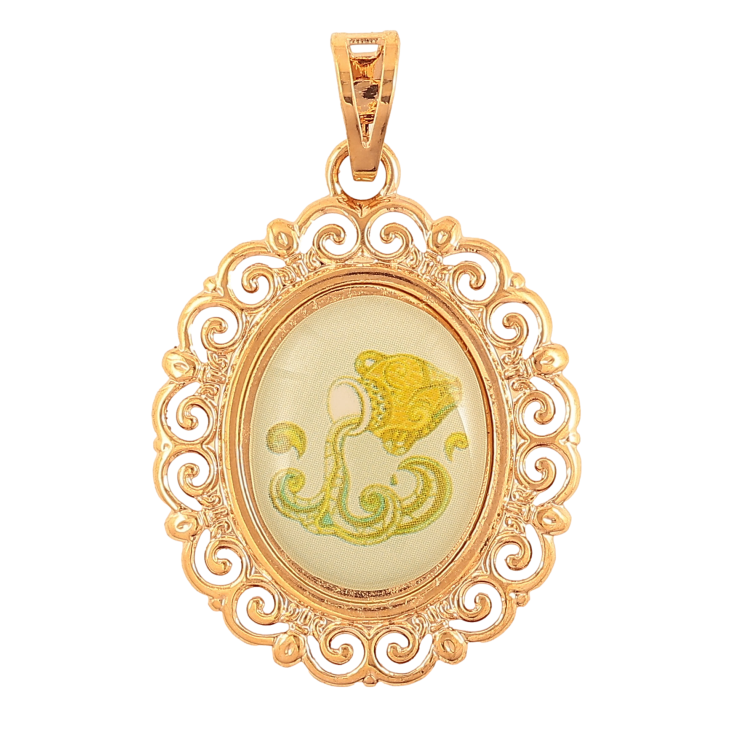 Кулон Xuping колір Позолота 18K "Знак Зодіаку Водолій" для ланцюжка до 7мм фото №7