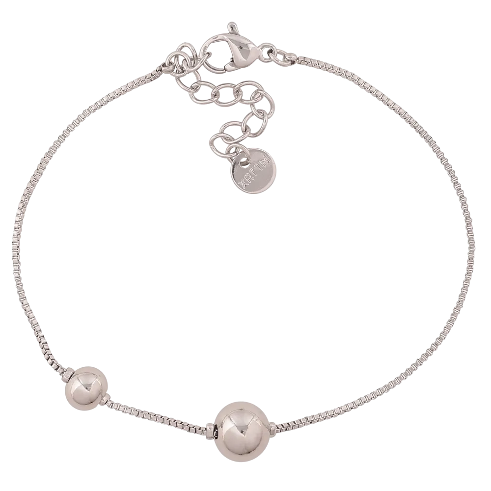 ᐉ Купить Браслет Xuping ТТМ Stainless Steel цвет Родий 