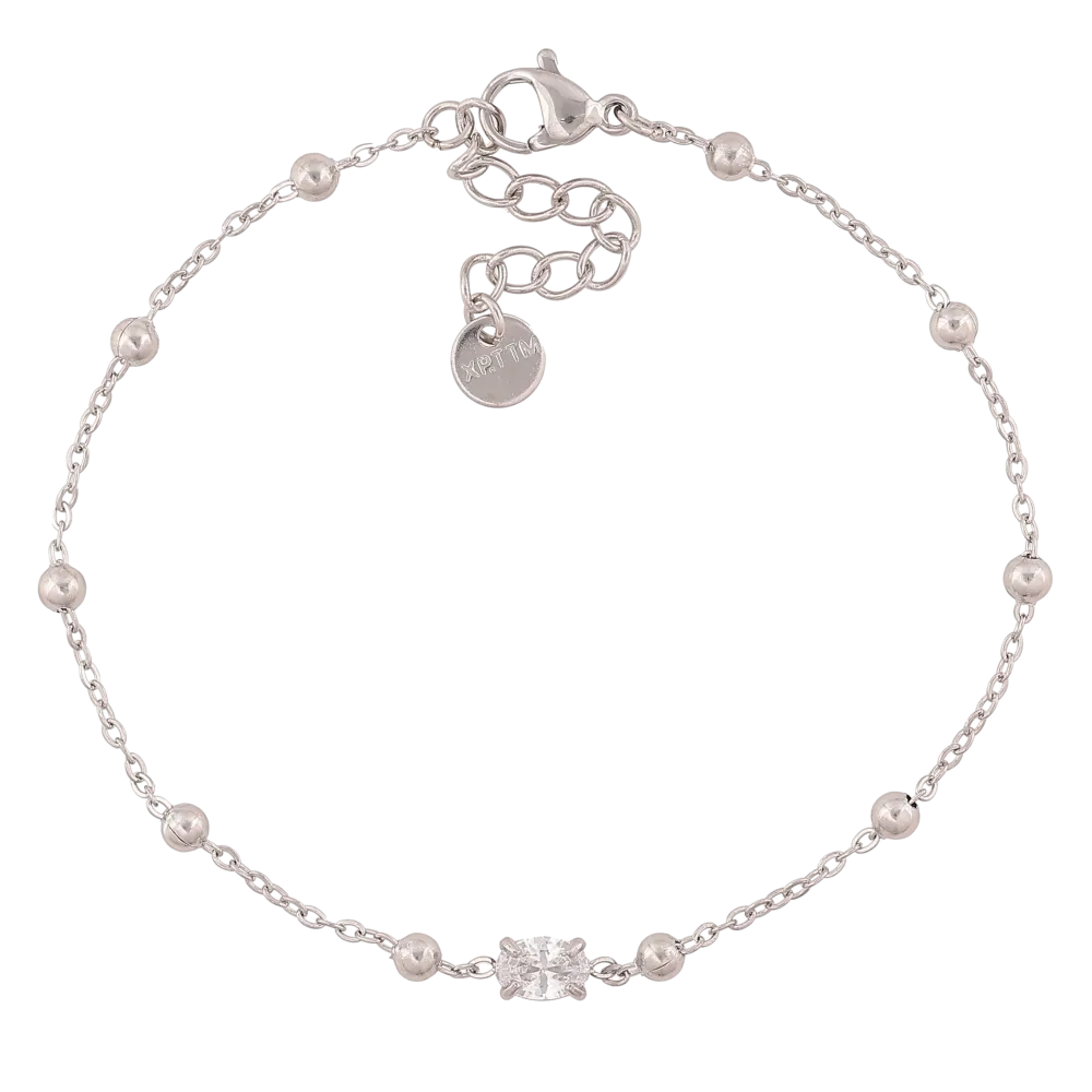 ᐉ Купить Браслет Xuping ТТМ Stainless Steel цвет Родий 