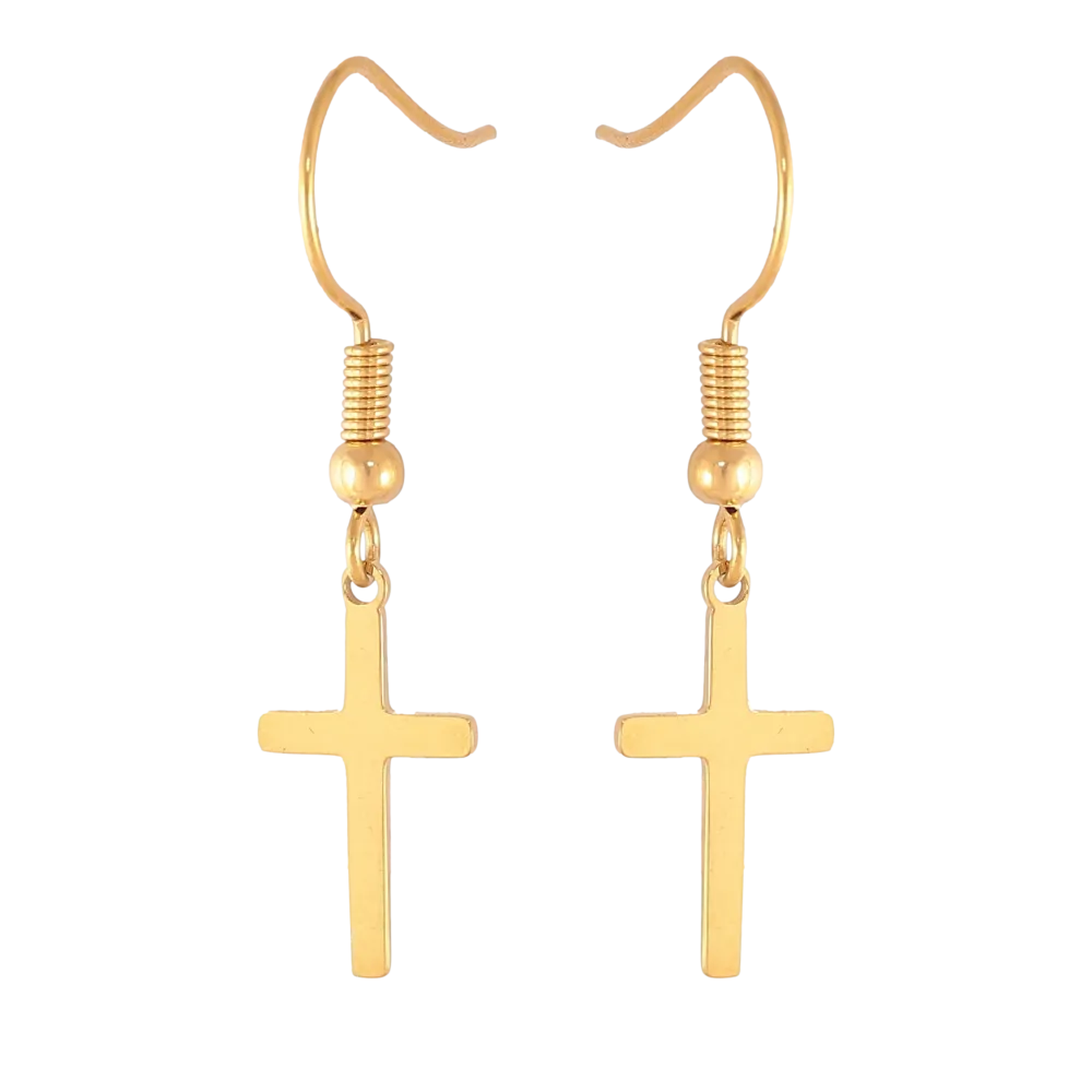 ᐉ Купить Серьги Xuping цвет Позолота 14K французский замок