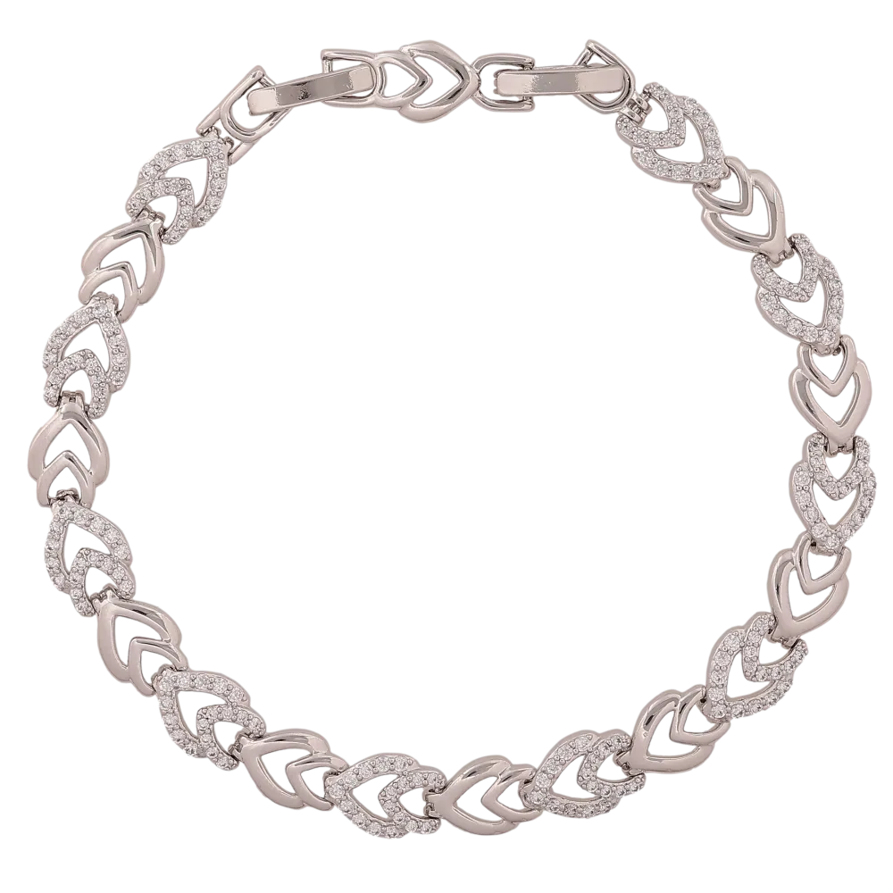 アクセサリー w double Supreme bracelet ovy kaja ᐉ Купить Браслет Xuping цвет Родий 