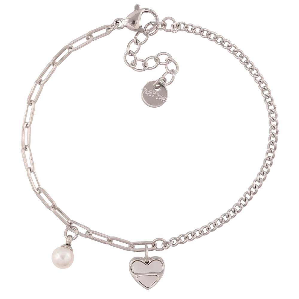 ᐉ Купить Браслет Xuping ТТМ Stainless Steel цвет Родий 