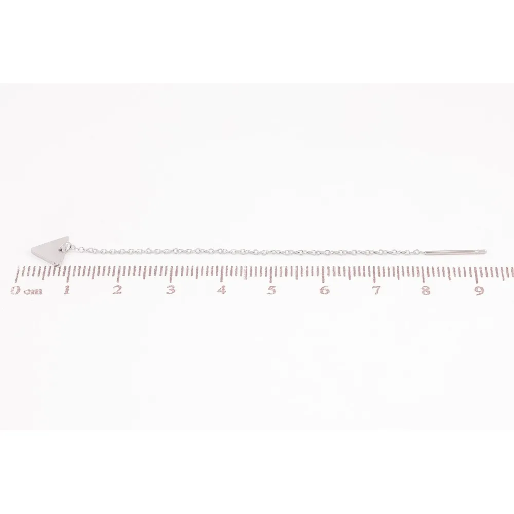 ᐉ Купити Сережки Xuping TTM Stainless Steel колір Родій протяжки