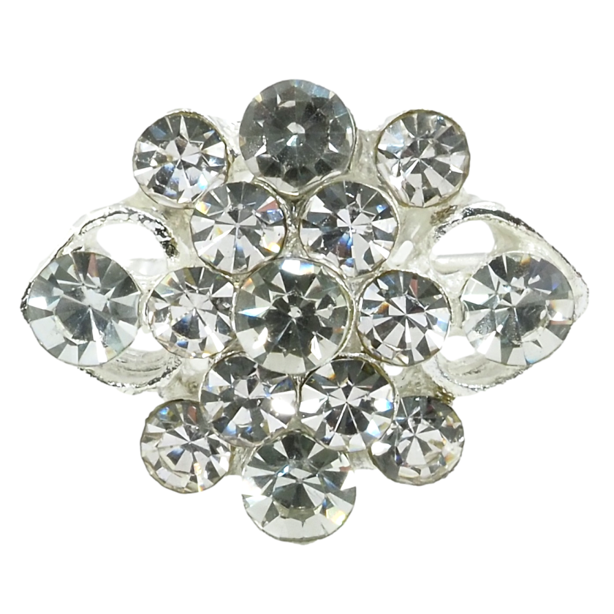 Брошка Квітка зі стразами фото №1 Брошка Квітка зі стразами фото №1