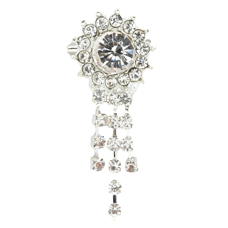 Брошка Квітка з стразами фото №6