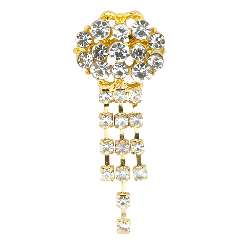 Брошка Квітка зі стразами фото №2 Брошка Квітка зі стразами фото №2