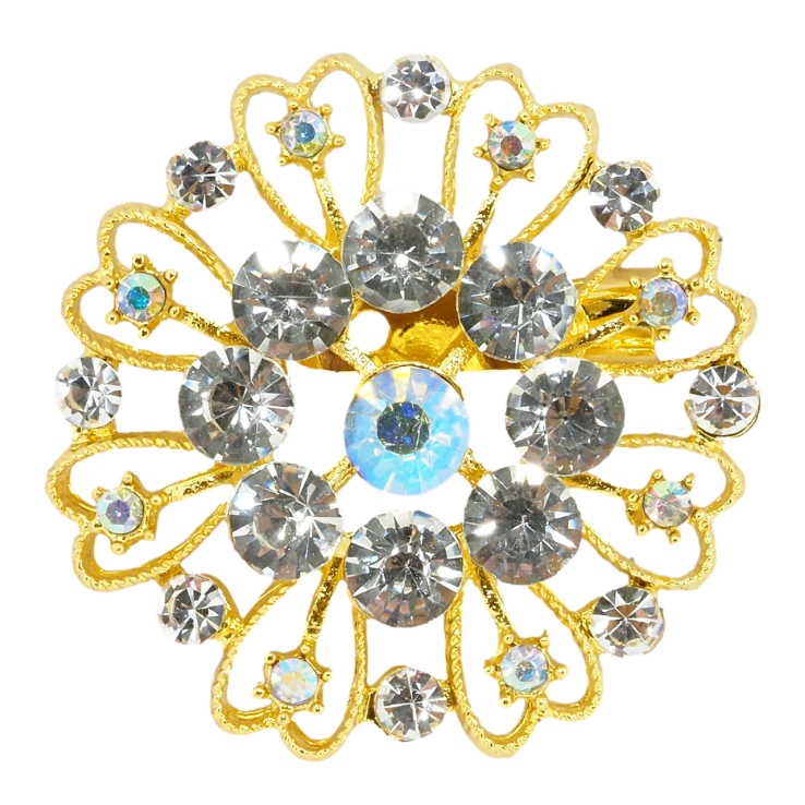 Брошь Цветок со стразами фото №18 Брошь Цветок со стразами фото №18