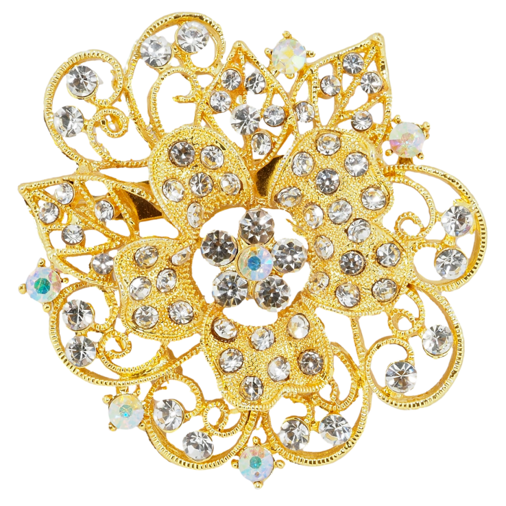 Брошка Квітка з стразами фото №17 Брошка Квітка з стразами фото №17