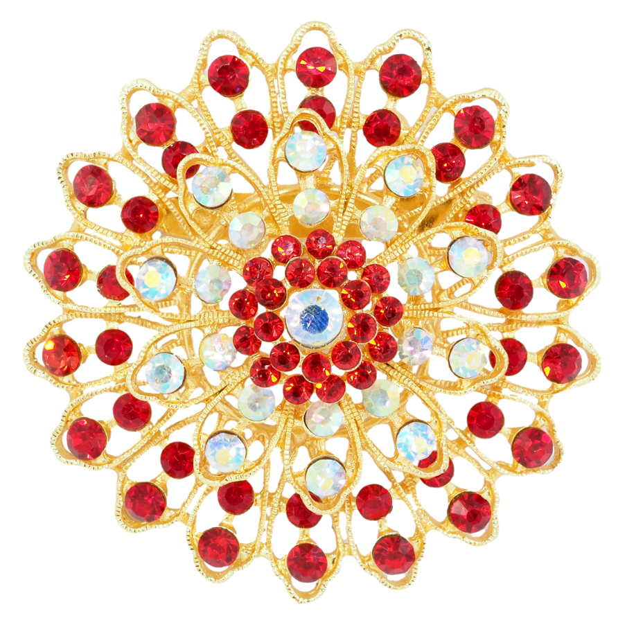 Брошка Червона квітка фото №1 Брошка Червона квітка фото №1