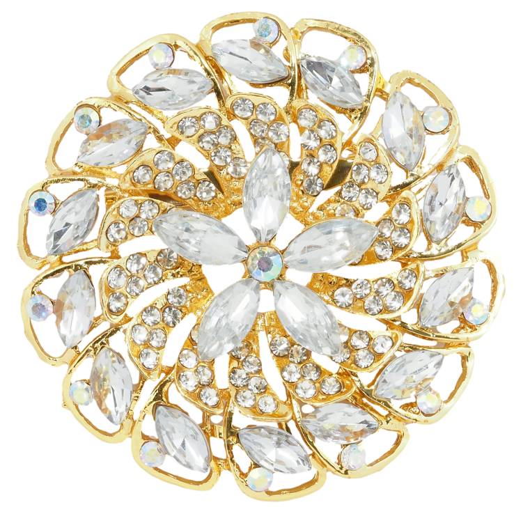 Брошка Квітка зі стразами фото №23 Брошка Квітка зі стразами фото №23