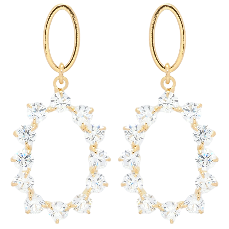 Серьги Xuping QQMM Позолота 18K пусеты Овальные подвески с фианитами фото №14 Серьги Xuping QQMM Позолота 18K пусеты Овальные подвески с фианитами фото №14