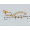 Серьги Xuping QQMM Позолота 18K пусеты Овальные подвески с фианитами фото №2 Серьги Xuping QQMM Позолота 18K пусеты Овальные подвески с фианитами фото №2