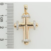 Кулон Xuping Позолота + Родий Декоративный Крест с цирконием для цепочки до 6мм фото №2 Кулон Xuping Позолота + Родий Декоративный Крест с цирконием для цепочки до 6мм фото №2