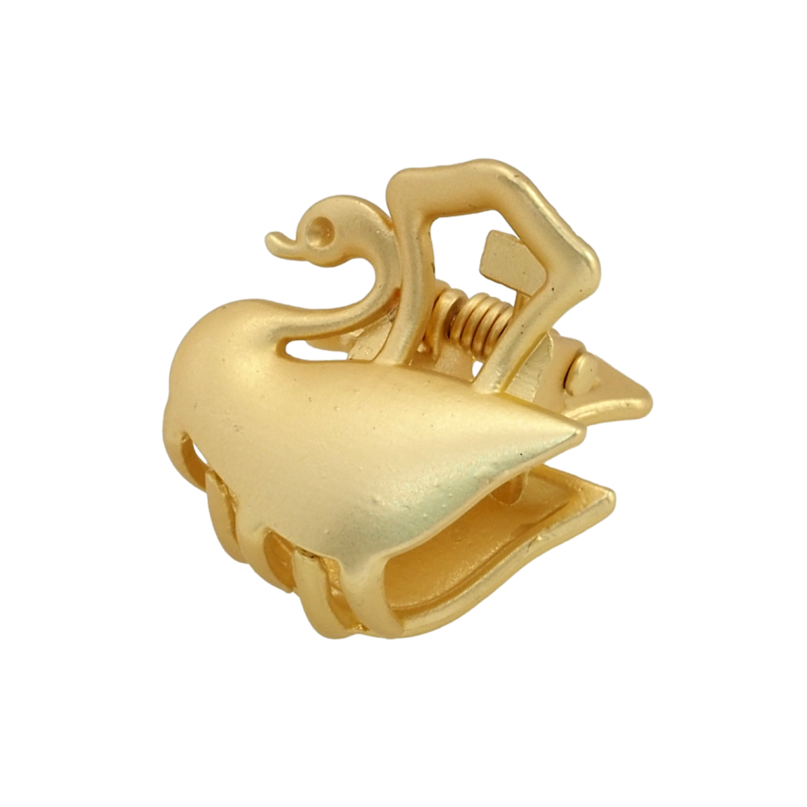 Краб металлический Лебедь длина 2см, матовое напыление фото №1 Краб металлический Лебедь длина 2см, матовое напыление фото №1