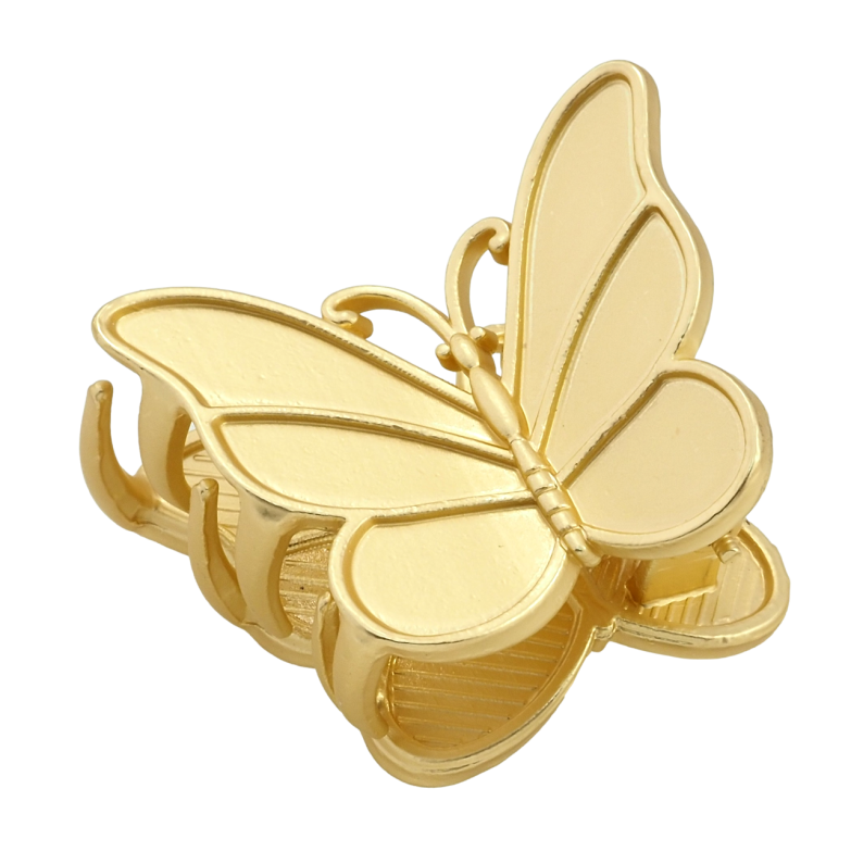 Краб металевий Метелик довжина 3см, матове напилення фото №1