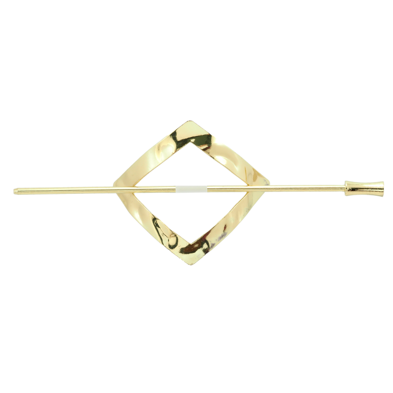 Заколка Ромб зі шпажкою розмір 6см х 6см, довжина шп. 14см фото №1