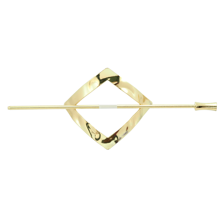 Заколка Ромб зі шпажкою розмір 6см х 6см, довжина шп. 14см фото №1