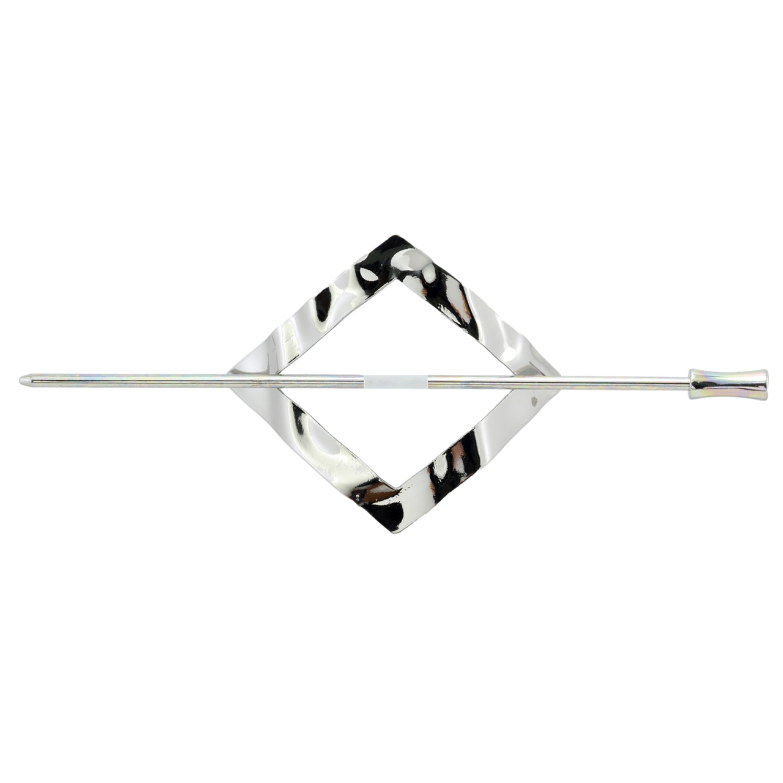 Заколка Ромб со шпажкой размер 6см х 6см, длина шп. 14см фото №12