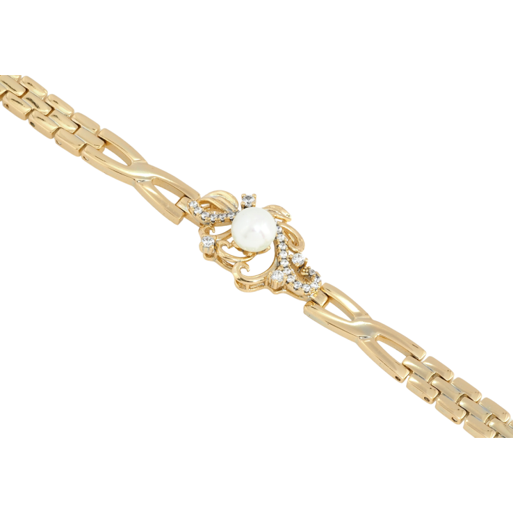 Браслет Xuping Позолота 18K Декоративна вставка довжина 19см х 6мм фото №6