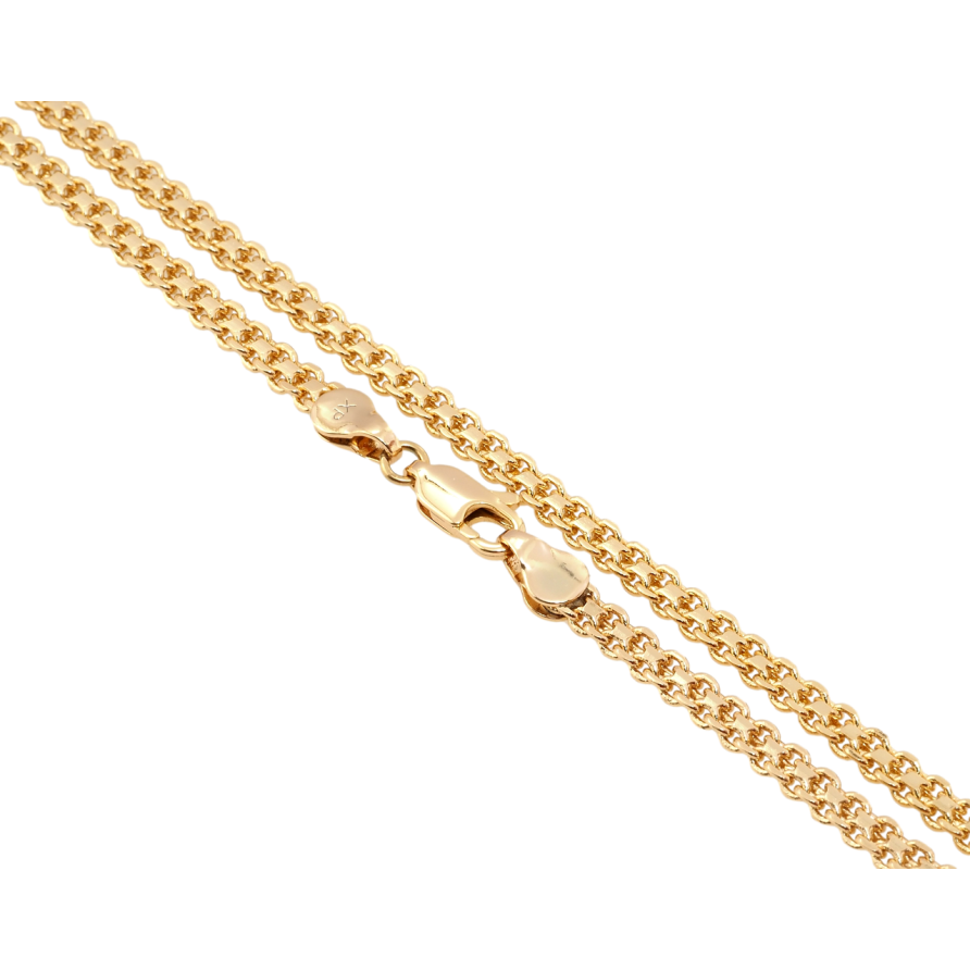 Цепочка Xuping Позолота 18K Плетение Итальянский Бисмарк длина 44см х 4мм фото №1
