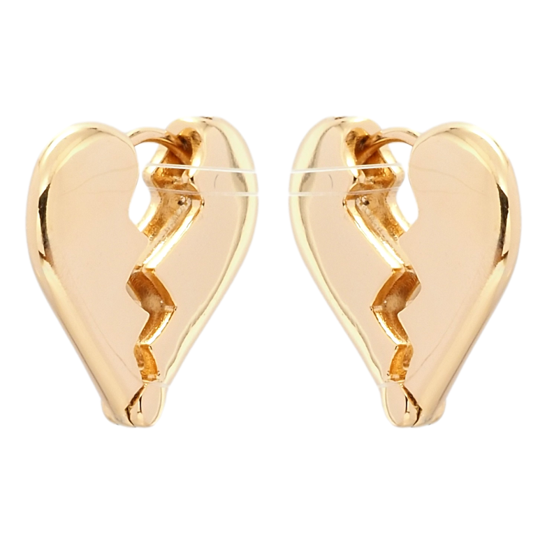 Серьги Xuping Позолота 18K колечки Розбитое сердце фото №1 Серьги Xuping Позолота 18K колечки Розбитое сердце фото №1