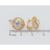 Сережки Xuping Позолота 18K англійський замок Різьблені кола з цирконієм фото №2 Сережки Xuping Позолота 18K англійський замок Різьблені кола з цирконієм фото №2