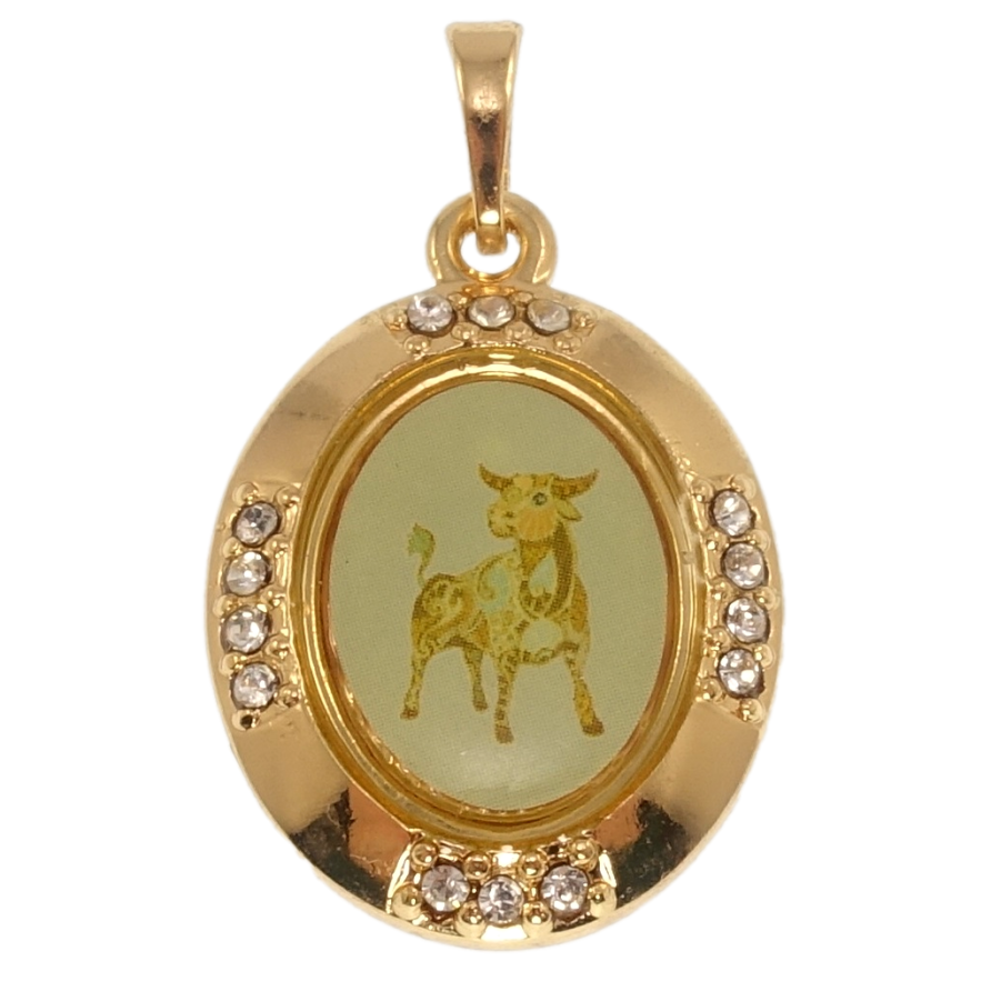 Кулон Xuping Позолота 18K Знак Зодиака Телец для цепочки до 5мм фото №1