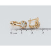 Сережки Xuping Позолота 18K англійський замок Декоративні квіточки з цирконієм фото №2 Сережки Xuping Позолота 18K англійський замок Декоративні квіточки з цирконієм фото №2