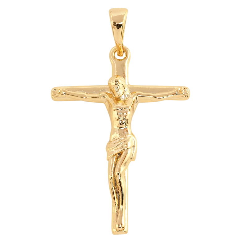 Кулон Xuping Позолота 18K Крест с Распятием для цепочки до 5мм фото №1 Кулон Xuping Позолота 18K Крест с Распятием для цепочки до 5мм фото №1
