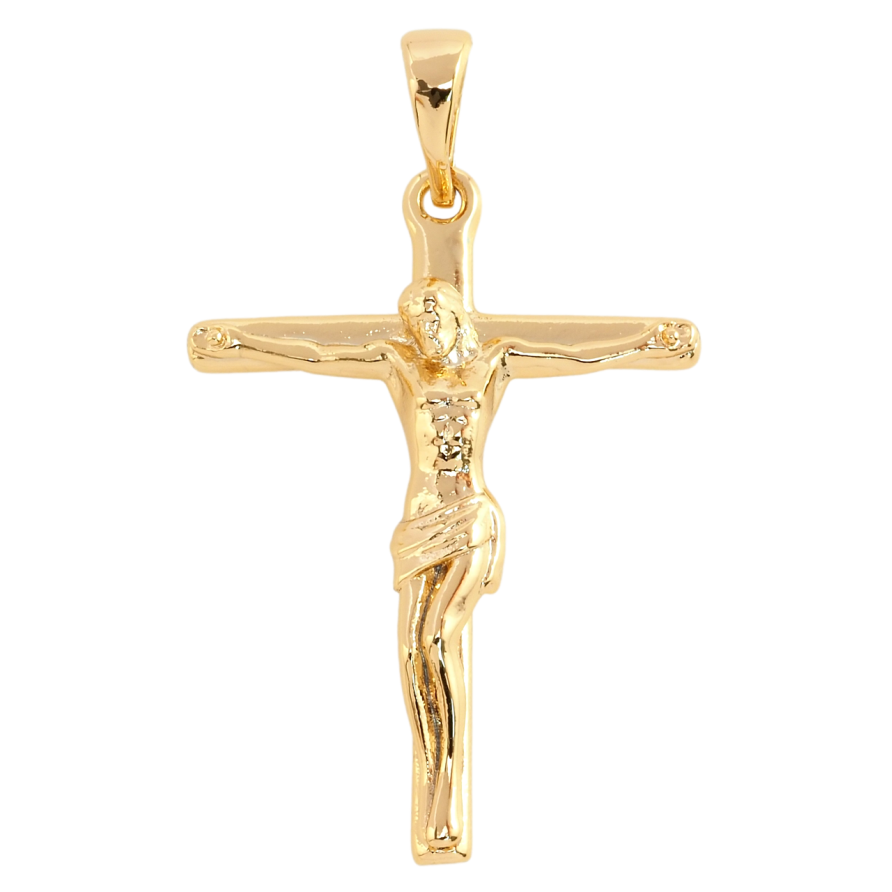 Кулон Xuping Позолота 18K Крест с Распятием для цепочки до 5мм фото №1 Кулон Xuping Позолота 18K Крест с Распятием для цепочки до 5мм фото №1