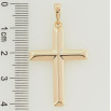 Кулон Xuping Позолота 18K Крест для цепочки до 6мм фото №2 Кулон Xuping Позолота 18K Крест для цепочки до 6мм фото №2