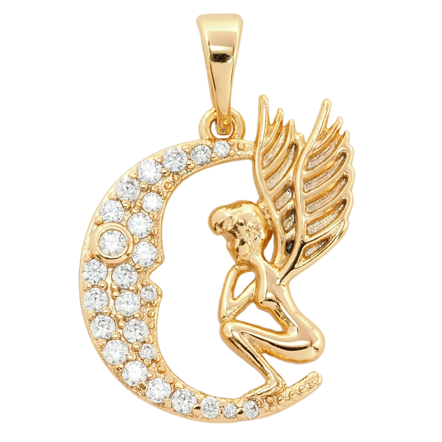 Кулон Xuping Позолота 18K Фея для ланцюжка до 5мм фото №1 Кулон Xuping Позолота 18K Фея для ланцюжка до 5мм фото №1