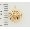 Кулон Xuping Позолота 18K Сердечко с резным цветочным орнаментом для цепочки до 5мм фото №2 Кулон Xuping Позолота 18K Сердечко с резным цветочным орнаментом для цепочки до 5мм фото №2