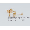Сережки Xuping Позолота 18K пусети Фіаніт у 6-ти крапановій оправі ø 2мм фото №2 Сережки Xuping Позолота 18K пусети Фіаніт у 6-ти крапановій оправі ø 2мм фото №2