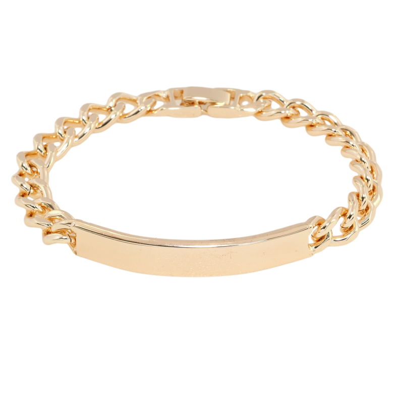 Браслет Xuping M&L Цвет 18К Панцирное плетение с вставкой пластина длина 20см х 8мм фото №1 Браслет Xuping M&L Цвет 18К Панцирное плетение с вставкой пластина длина 20см х 8мм фото №1