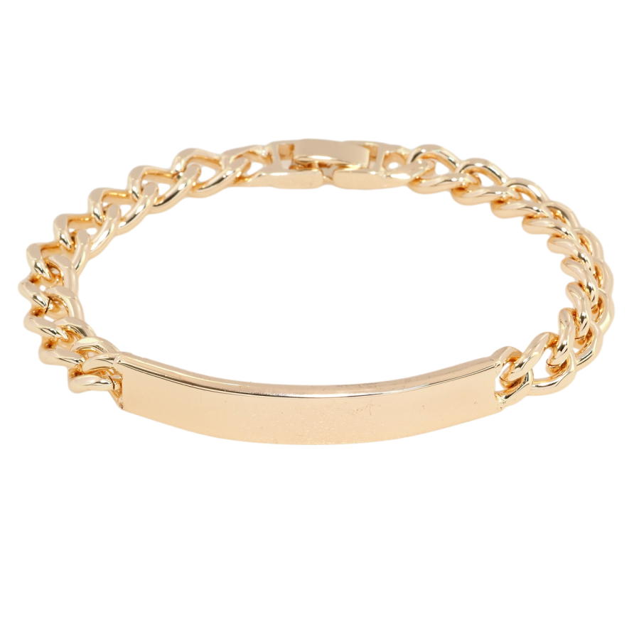 Браслет Xuping M&L Цвет 18К Панцирное плетение с вставкой пластина длина 20см х 8мм фото №1 Браслет Xuping M&L Цвет 18К Панцирное плетение с вставкой пластина длина 20см х 8мм фото №1