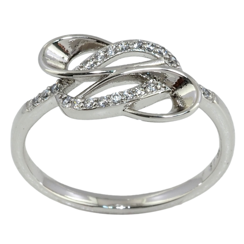 Каблучка Xuping Родій Фантазійний орнамент з цирконієм фото №1 Каблучка Xuping Родій Фантазійний орнамент з цирконієм фото №1