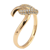 Кольцо Xuping Позолота 18K Петельки с цирконием фото №2 Кольцо Xuping Позолота 18K Петельки с цирконием фото №2