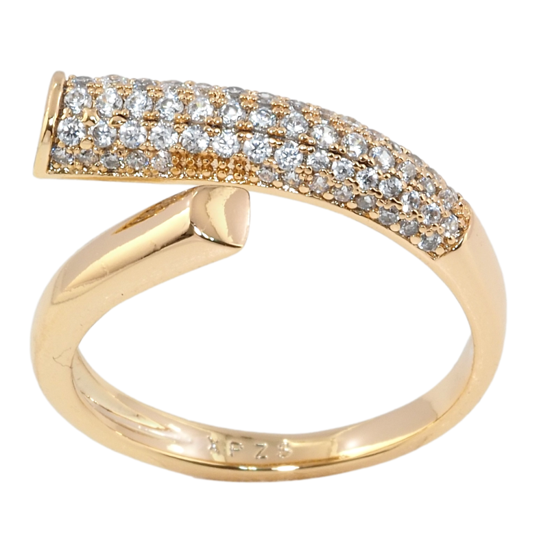 Кольцо Xuping Позолота 18K Инкрустация цирконием фото №1 Кольцо Xuping Позолота 18K Инкрустация цирконием фото №1