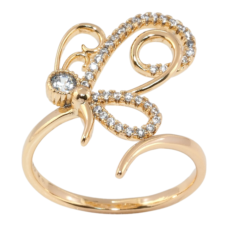 Каблучка Xuping Позолота 18K Метелик фото №24