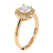Кольцо Xuping Позолота 18K Фианит в декоративном обрамлении циркония фото №2 Кольцо Xuping Позолота 18K Фианит в декоративном обрамлении циркония фото №2