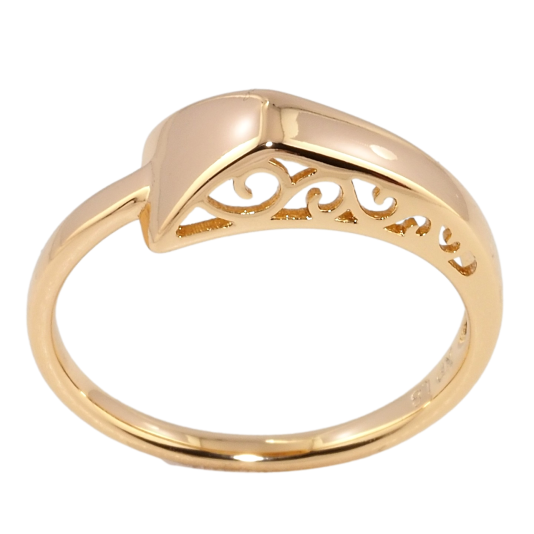 Кольцо Xuping Позолота 18K Вензельный резной орнамент фото №1