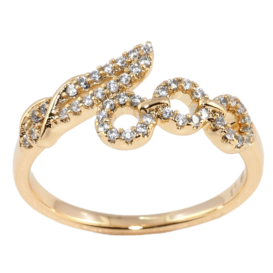 Кольцо Xuping Позолота 18K Декоративный орнамент с цирконием фото №1 Кольцо Xuping Позолота 18K Декоративный орнамент с цирконием фото №1