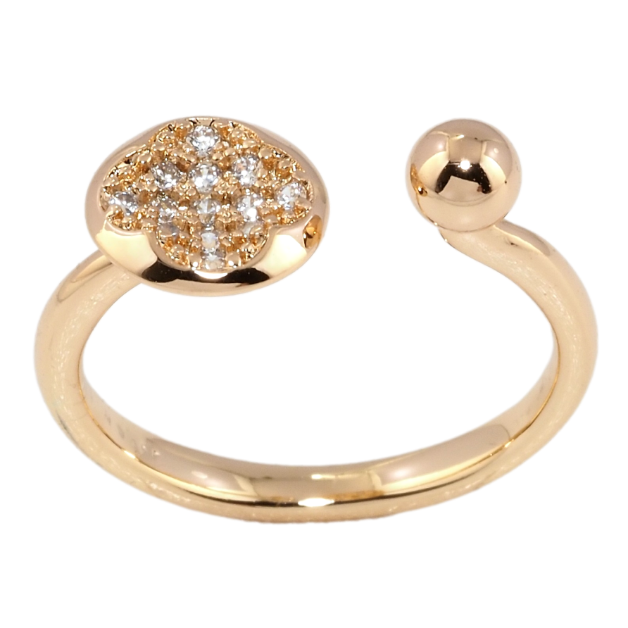 Кольцо Xuping Позолота 18K Круг с шариком фото №1