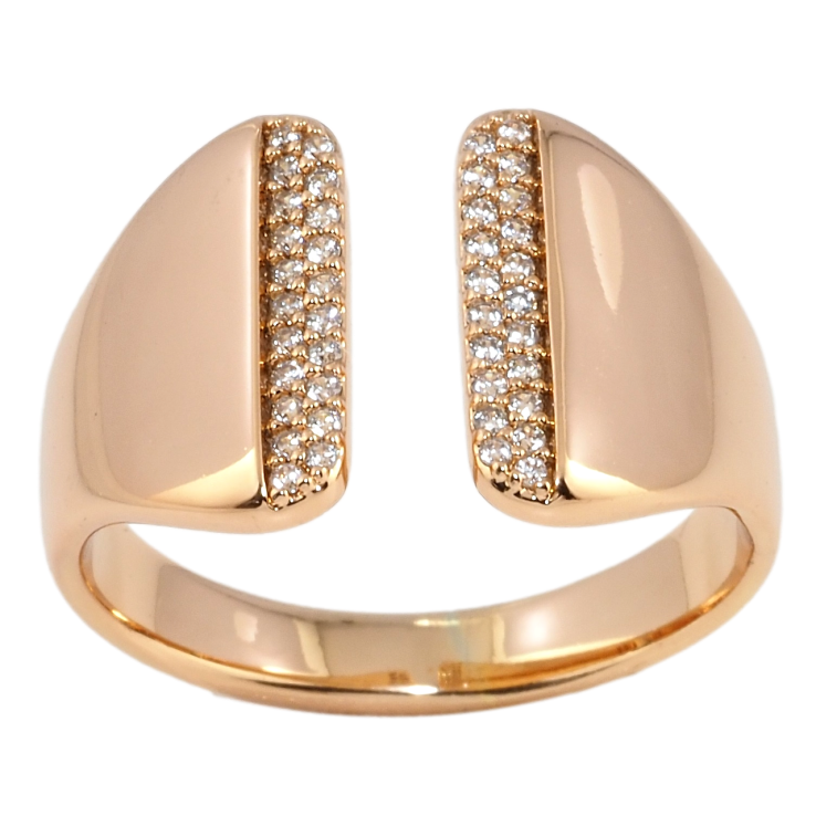 Кольцо Xuping Позолота 18K Инкрустация цирконием фото №2 Кольцо Xuping Позолота 18K Инкрустация цирконием фото №2